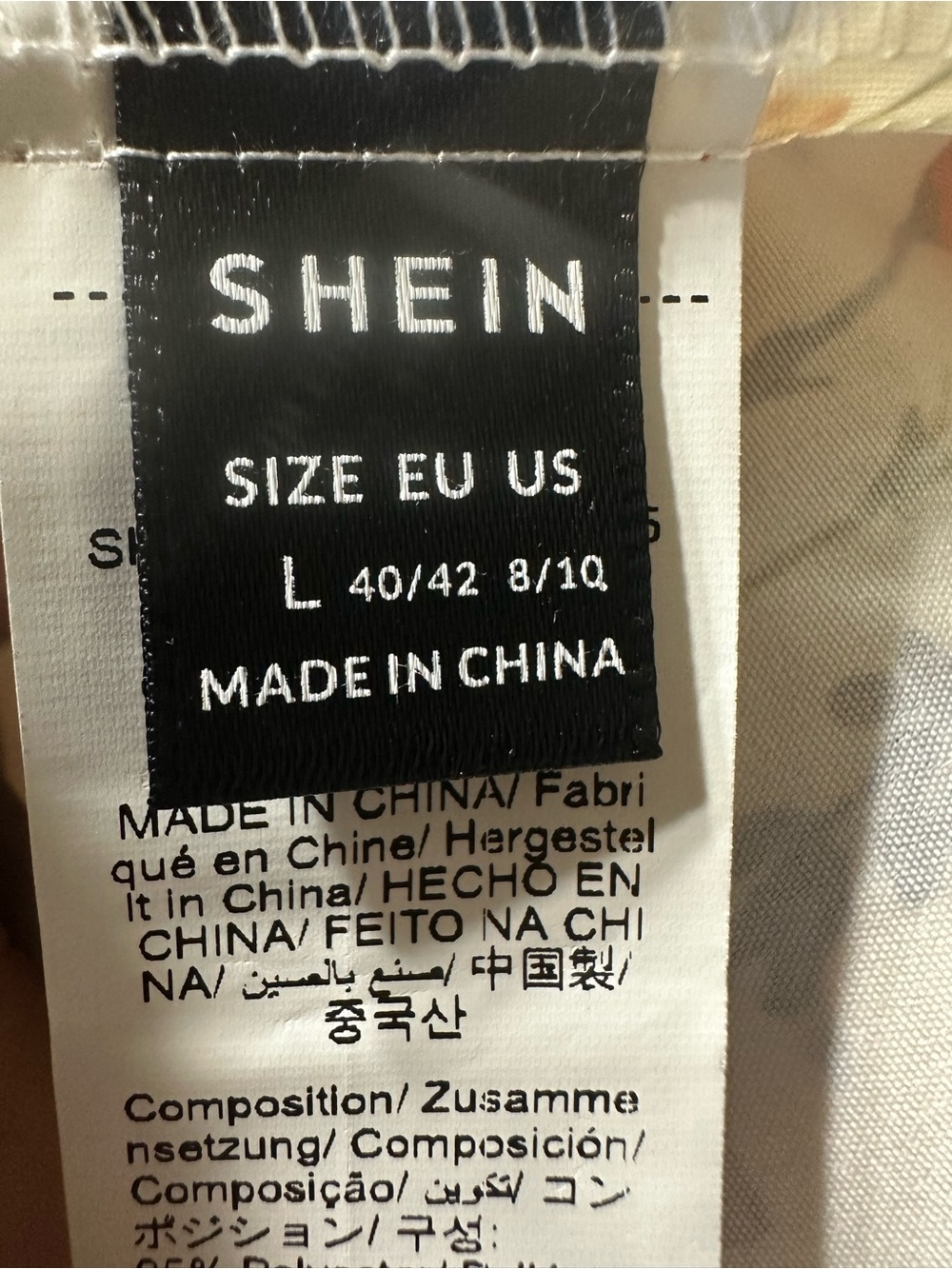 SHEIN White Off-Shoulder Sunflower Print Midi Dress - Picture 4 of 4